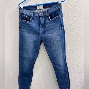 Current/Elliott Jeans - Highwaist stiletto Davina with uneven hem